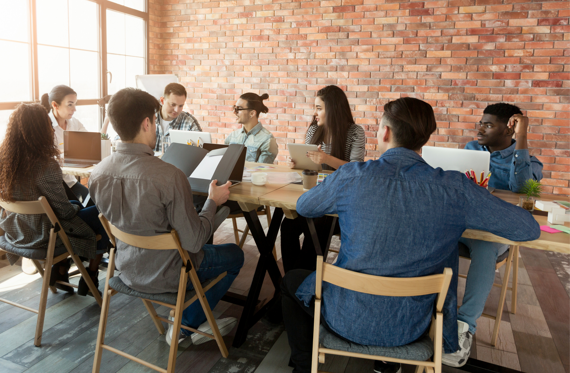 Research professional reviewing participant data